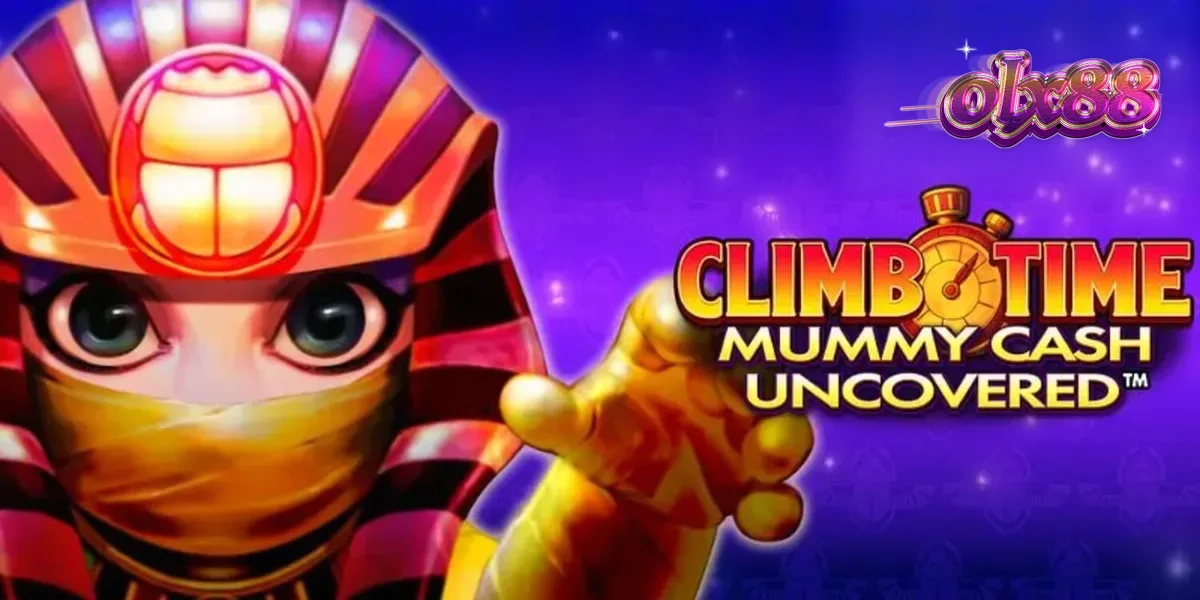 Tampilan antarmuka slot Climb Time Mummy Cash Uncovered pada perangkat seluler